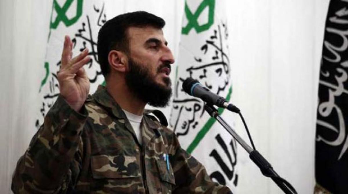 Syrian rebel chief killed in air strike in Damascus